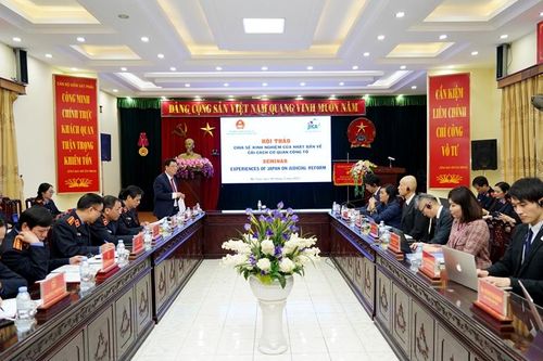 Hội thảo 'Chia sẻ kinh nghiệm của Nhật Bản về cải cách cơ quan Công tố'