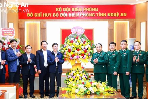 Lãnh đạo tỉnh Nghệ An chúc mừng Bộ đội Biên phòng nhân kỷ niệm 64 năm ngày truyền thống