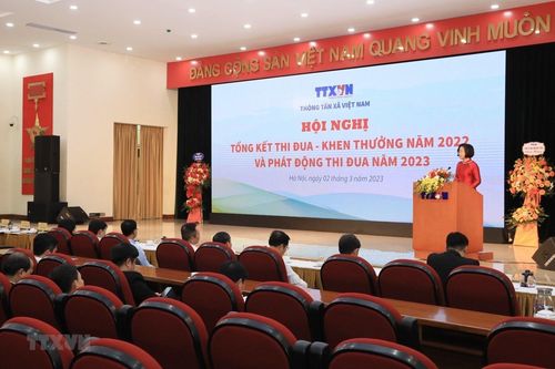 Hình ảnh Hội nghị tổng kết thi đua-khen thưởng TTXVN năm 2022