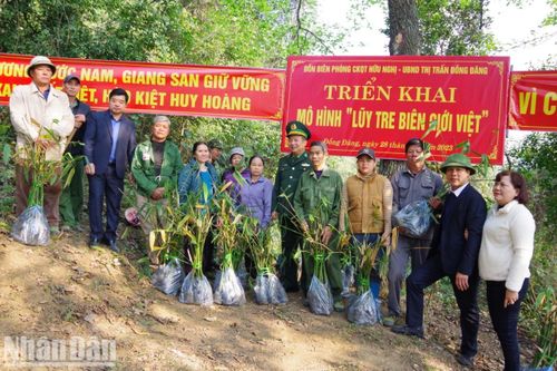 Bộ đội Biên phòng Lạng Sơn triển khai mô hình 'Lũy tre biên giới Việt'