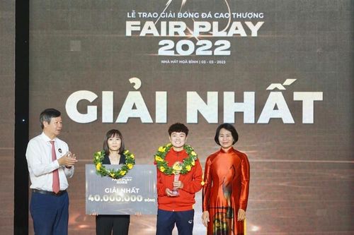 Đội tuyển nữ Việt Nam được vinh danh Fair-Play 2022