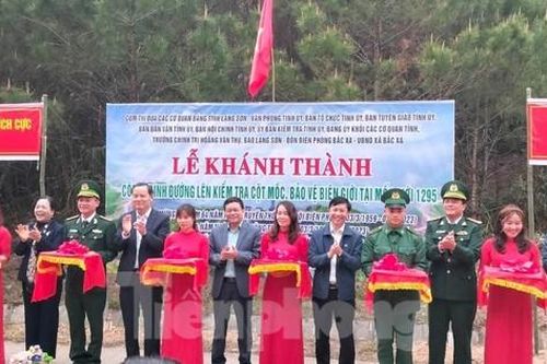 Khánh thành, bàn giao nhiều đường tuần tra biên giới ở Lạng Sơn