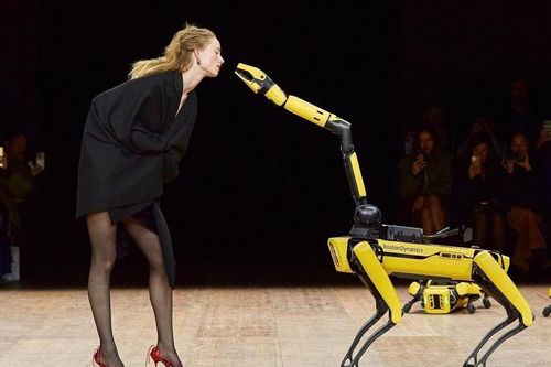 Robot lột đồ, xách túi hộ người mẫu