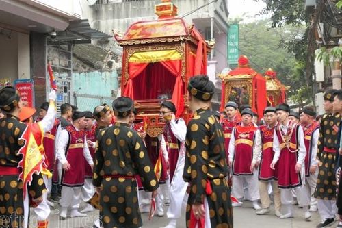 Độc đáo lễ hội rước kiệu 5 làng Mọc