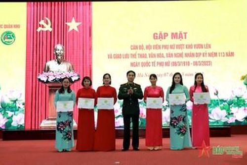 Phụ nữ Cục Quân nhu tổ chức nhiều hoạt động thiết thực chào mừng ngày Quốc tế Phụ nữ 8-3