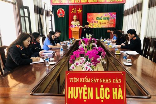 VKSND tỉnh Hà Tĩnh kiểm tra việc triển khai kế hoạch công tác kiểm sát năm 2023