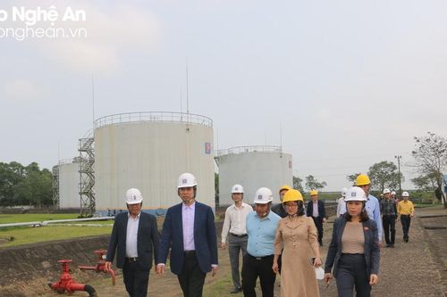 Đoàn ĐBQH tỉnh giám sát việc thực hiện chính sách pháp luật về phát triển năng lượng tại Công ty Xăng dầu Nghệ An