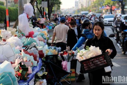 Rộn ràng thị trường hoa dịp Quốc tế phụ nữ 8/3 tại Thành phố Hồ Chí Minh