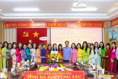 VKSND tỉnh Bà Rịa – Vũng Tàu tổ chức lễ Mít-tinh kỷ niệm Ngày Quốc tế Phụ nữ 8/3