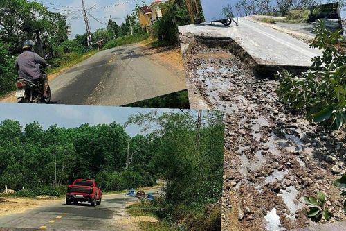 Thừa Thiên-Huế: Đường 25 tỷ vừa làm xong đã phải cào bóc, vá víu