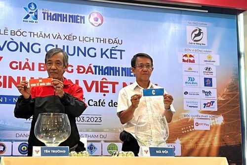 Bốc thăm lịch thi đấu vòng chung kết Giải bóng đá Thanh niên Sinh viên