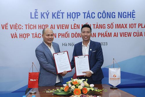 BKAV và Song Nam ký hợp tác công nghệ tích hợp sản phẩm AI View của BHSE lên nền tảng số iMax IoT
