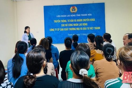 Tư vấn và khám chuyên khoa cho nữ công nhân, lao động Công ty CP Sản xuất thương mại và đầu tư Việt Thanh