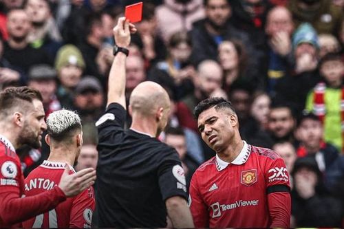 MU khốn đốn Casemiro bị treo giò 4 trận vì thẻ đỏ tai hại