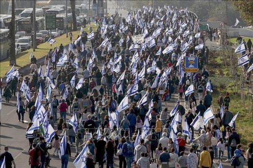 Israel: Biểu tình phản đối cải cách tư pháp bước sang tuần thứ 10 liên tiếp