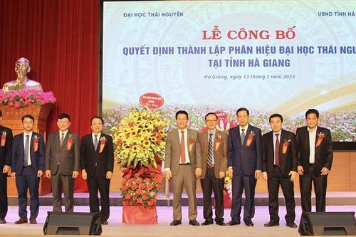 Thành lập Phân hiệu Đại học Thái Nguyên tại Hà Giang