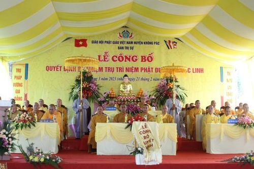 Đắk Lắk: Công bố quyết định bổ nhiệm trụ trì niệm Phật đường Phước Linh