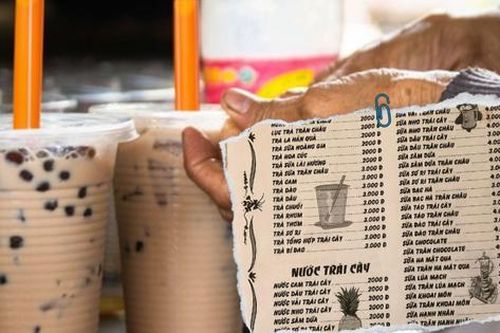 Choáng với menu trà sữa huyền thoại 20 năm trước, giá chỉ bằng 1/30 thời nay!