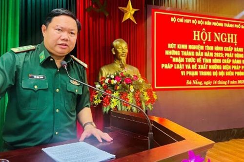 Hội nghị rút kinh nghiệm chấp hành kỷ luật trong Bộ đội Biên phòng TP Đà Nẵng