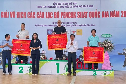 An Giang hạng ba toàn đoàn nhóm tuổi 18 đến 45 tuổi Giải Vô địch các CLB Pencak Silat quốc gia năm 2023