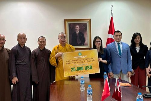 GHPGVN hỗ trợ nhân dân Thổ Nhĩ Kỳ khắc phục hậu quả động đất