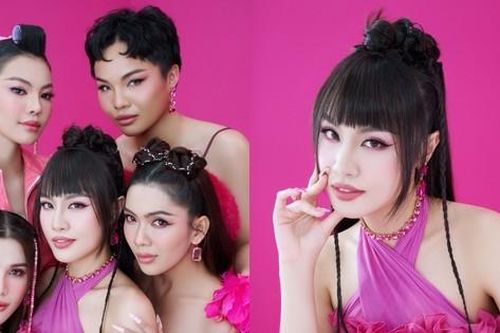 Á hậu Thủy Tiên và học trò Miss International Queen Vietnam tung bộ ảnh tông hồng ấn tượng