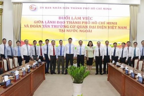 Đoàn Trưởng cơ quan đại diện Việt Nam tại nước ngoài nhiệm kỳ 2023-2026 thăm làm việc tại các địa phương phía Nam