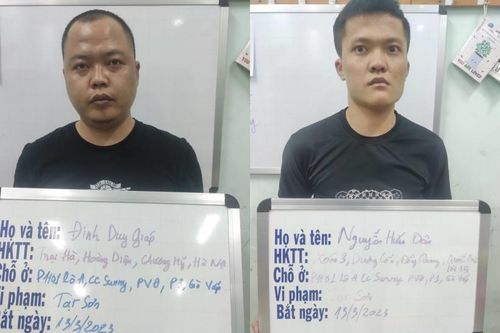 Bắt hai đối tượng tạt sơn, chất bẩn để đòi nợ thuê ở quận Gò Vấp