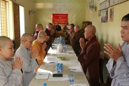 Tiền Giang: Ban Trị sự GHPGVN TX.Gò Công họp triển khai công tác Phật sự