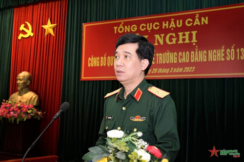 Tổng cục Hậu cần công bố quyết định giải thể Trường Cao đẳng nghề số 13