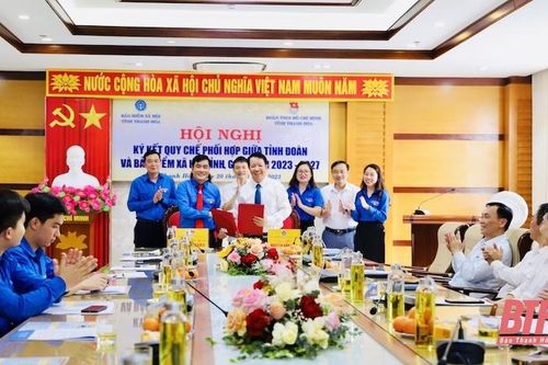 Ký kết quy chế phối hợp giữa Tỉnh đoàn và Bảo hiểm xã hội tỉnh giai đoạn 2023-2027