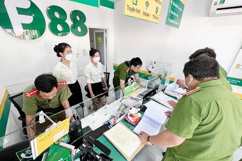 Công an An Giang đồng loạt kiểm tra 20 chi nhánh của công ty F88