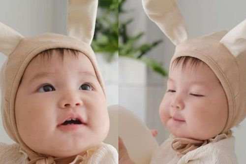 Công chúa nhỏ nhà Salim 'đốn tim' netizen với bộ ảnh tai thỏ, chuẩn bản sao của bố