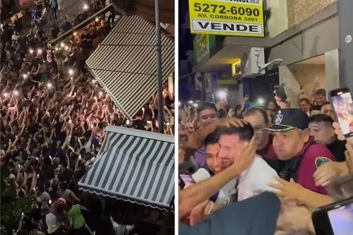 Đi ăn tối, Lionel Messi có hành động làm nức lòng hàng nghìn người hâm mộ xếp hàng chờ gặp