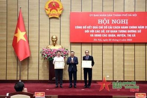 Hà Nội công bố Chỉ số cải cách hành chính năm 2022