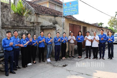 Bàn giao công trình 'Thắp sáng đường quê' tại xã Hồi Ninh