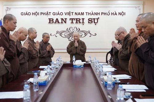 Hà Nội: Ban Thường trực Ban Trị sự Phật giáo Thủ đô thảo luận công tác tổ chức Đại lễ Phật đản