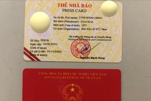 Tạm giữ hình sự đối tượng giả mạo nhà báo, xuất trình thẻ nhà báo giả để không bị xử phạt vi phạm giao thông