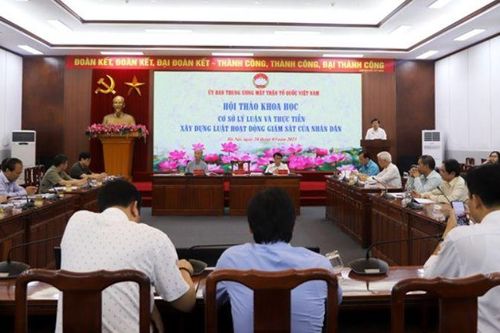 Luật Hoạt động giám sát của nhân dân phải đáp ứng những vấn đề thực tế