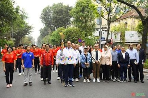 Lễ rước đuốc SEA Games 32 tại Việt Nam