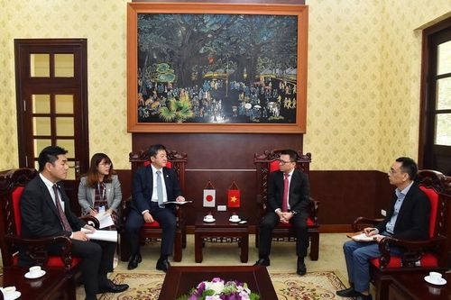 Đồng chí Lê Quốc Minh tiếp đại diện Cơ quan Hợp tác quốc tế Nhật Bản tại Việt Nam (JICA)