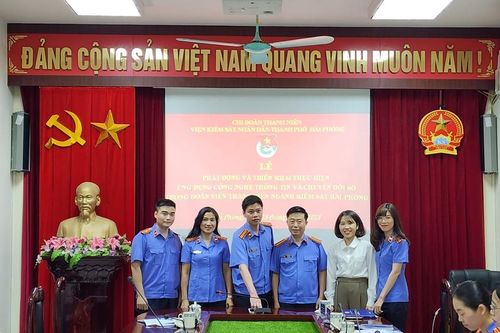 Lãnh đạo VKSND TP Hải Phòng đối thoại với tổ chức Đoàn thanh niên hai cấp