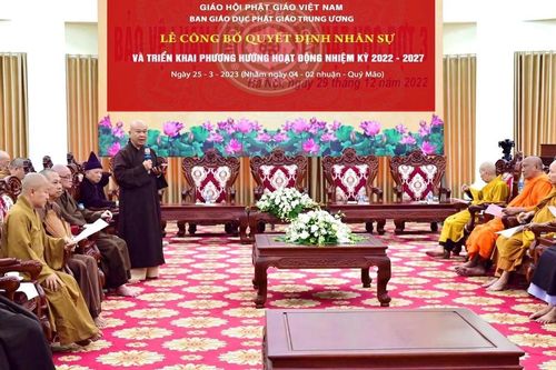 Ban Giáo dục Phật giáo T.Ư họp rà soát công tác chuẩn bị cho lễ ra mắt vào ngày mai 25-3
