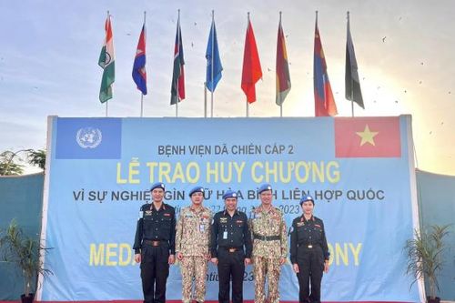 Tổ công tác Bộ Công an tại Nam Sudan được đề xuất tặng thưởng huy chương Liên Hợp Quốc