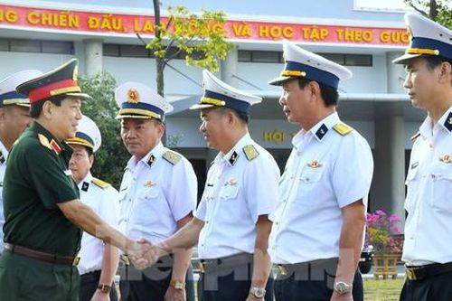 Đại tướng Lương Cường: Hải quân và Cảnh sát biển là chỗ dựa tin cậy của Nhân dân trên biển