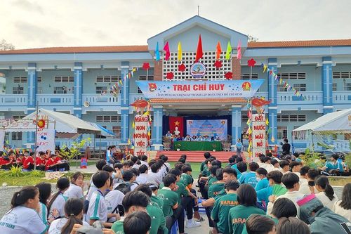 Sôi động Hội trại 'Thiếu nhi vui khỏe tiến bước lên Đoàn'
