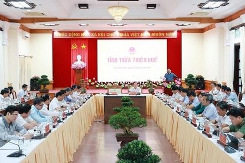 Thủ tướng làm việc với Ban Thường vụ Tỉnh ủy Thừa Thiên - Huế