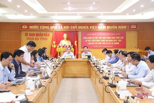 Hà Tĩnh thực hiện tốt chính sách, pháp luật về phát triển năng lượng