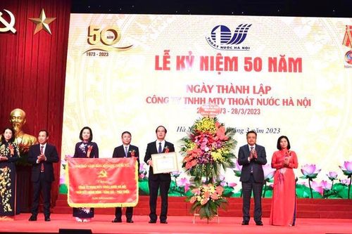 Kỷ niệm 50 năm ngày thành lập Công ty Thoát nước Hà Nội