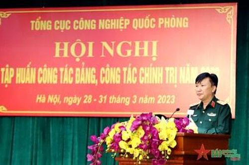 Tổng cục Công nghiệp quốc phòng tập huấn công tác Đảng, công tác chính trị năm 2023